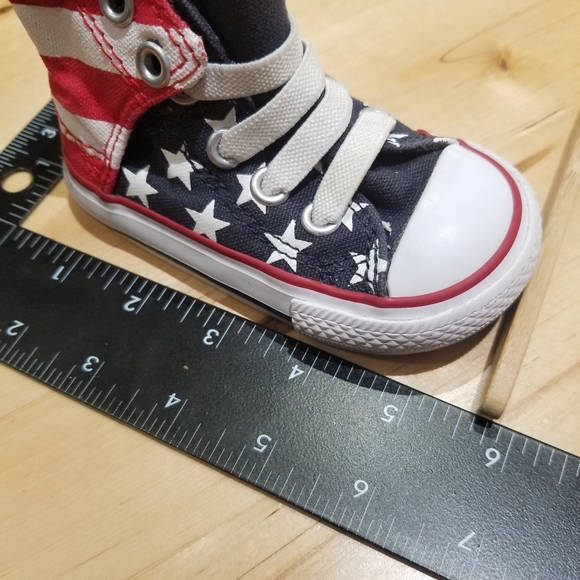 USA Flag toddler Converse All Star - Picture 3 of 13